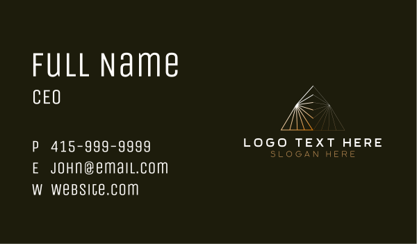 Architect Pyramid Firm Business Card Design Image Preview