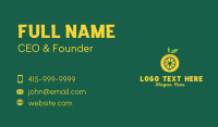 Yellow Lemon Letter O Business Card Image Preview