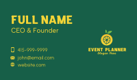 Yellow Lemon Letter O Business Card Image Preview