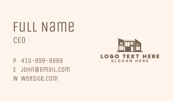 House Architecture Real Estate Business Card Design