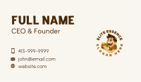 Fast Food Burger Guy Business Card Image Preview