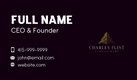 Premium Pyramid Triangle Business Card Image Preview