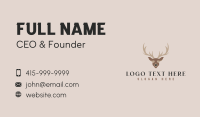 Antler Deer Hunting Business Card Design