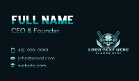 Skull Blade Knife Business Card Design