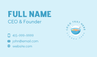 Milk Cereal Bowl Business Card Design