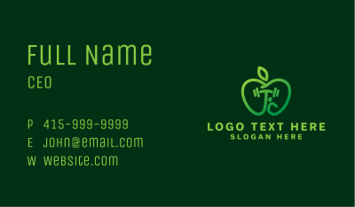 Green Apple Fitness Business Card