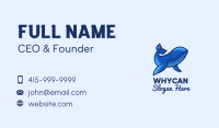 Blue Marine Whale Business Card Image Preview