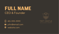 Golden Crown Shield Business Card Image Preview