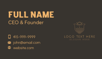 Golden Crown Shield Business Card Preview