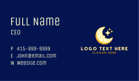 Smiling Moon Cartoon Business Card Image Preview