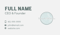 Green Feminine Signature Business Card Image Preview