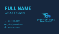 Fast Blue Vehicle  Business Card Design