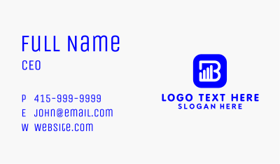 Finance Stock Broker Letter Business Card Image Preview