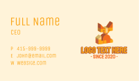 3d Geometric Fox Business Card Image Preview