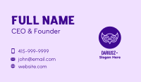 Modern Purple Owl Business Card Image Preview