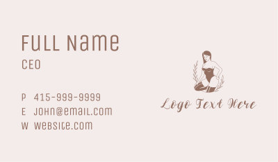 Sexy Lingerie Woman Business Card Image Preview