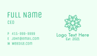 Feather Arrow Snowflake Business Card Image Preview