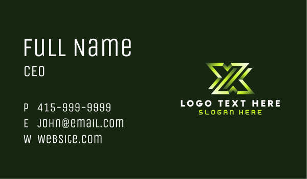 Cyber Technology Software Business Card Design Image Preview