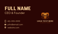 Satanic Horn Pentagram Business Card Preview