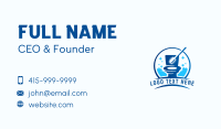Bubble Cleaning Toilet Disinfection Business Card Image Preview