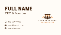 Chainsaw Tree Woodwork Business Card Image Preview