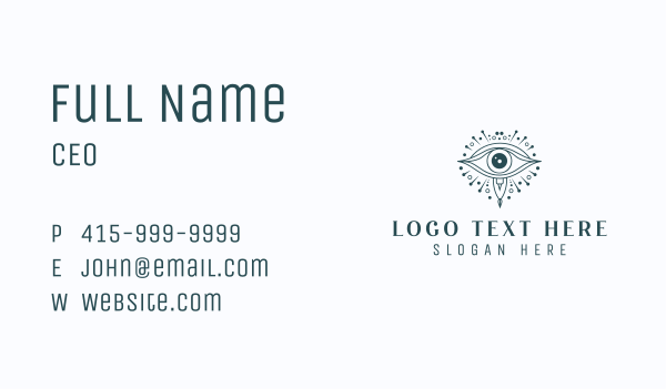 Astrology Spiritual Eye Business Card Design Image Preview