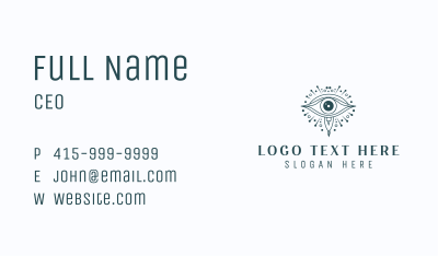 Astrology Spiritual Eye Business Card Image Preview
