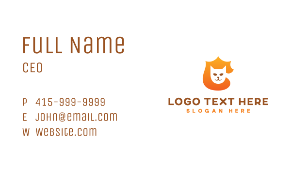 Cat Badge Business Card Design Image Preview