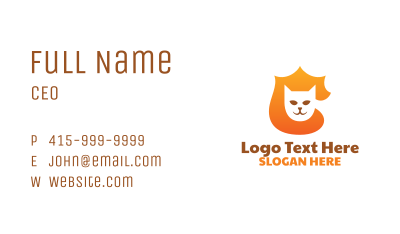 Cat Badge Business Card