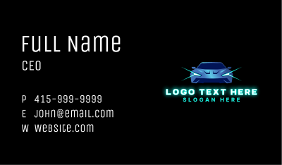 Sports Car Vehicle Light Business Card Image Preview
