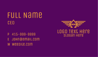 Golden Wings Badge Business Card Image Preview