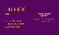 Golden Wings Badge Business Card Image Preview