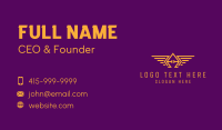 Golden Wings Badge Business Card Preview