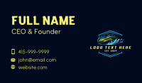 Car Wash Detailing Business Card Preview