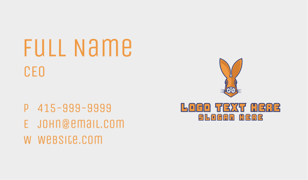 Gaming Rabbit Esports Business Card Design Image Preview