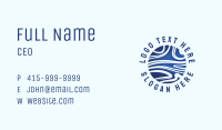 Abstract Wave Sphere Business Card Image Preview