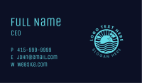 Sunrise Ocean Waves Business Card Image Preview