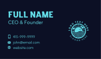 Sunrise Ocean Waves Business Card Image Preview