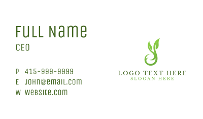 Garden Leaf Wellness  Business Card Image Preview
