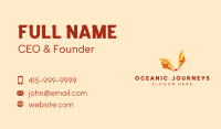 Orange Fox Face  Business Card Image Preview