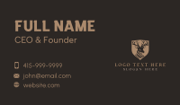 Deer Shield Elk Business Card Image Preview