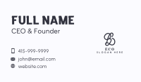 Beauty Styling Boutique Letter B Business Card Image Preview