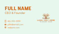 Reading Book Tree Business Card Design