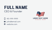 American National Flag Business Card Image Preview