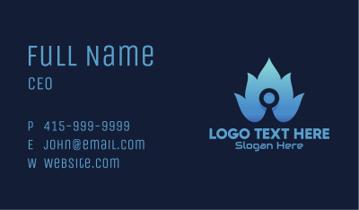 Blue Fire Tech Business Card Image Preview