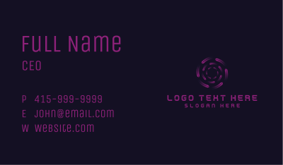 Cyber Artificial Intelligence Business Card Image Preview
