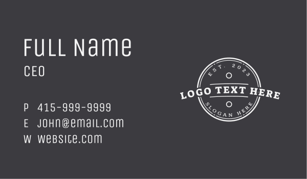 Hipster Generic Business Business Card Design Image Preview