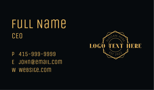 Luxury Yellow Business Business Card Design Image Preview