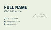 Company Business Wordmark Business Card Preview