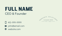Company Business Wordmark Business Card Design